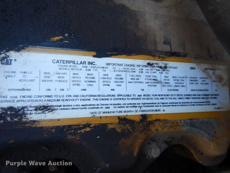 image for item HU9816 2004 Sterling Acterra  dump flatbed truck