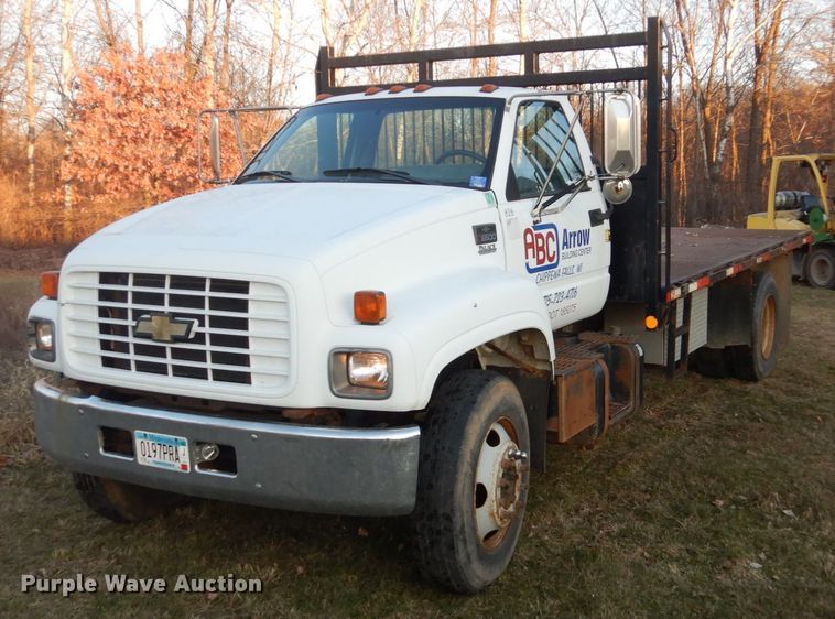 image for item HU9819 2002 Chevrolet C6500  dump flatbed truck