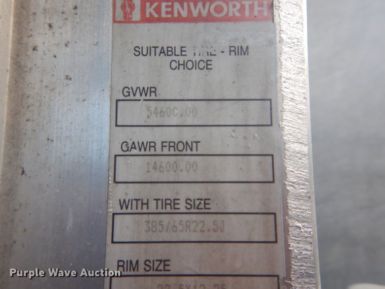 image for item HV9546 2000 Kenworth T800  dump truck