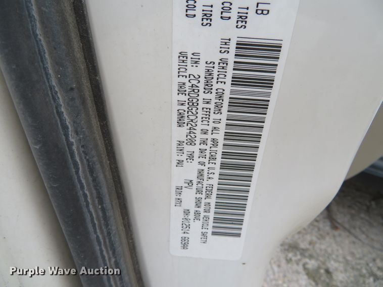 image for item DH0598 2012 Dodge Grand Caravan  van