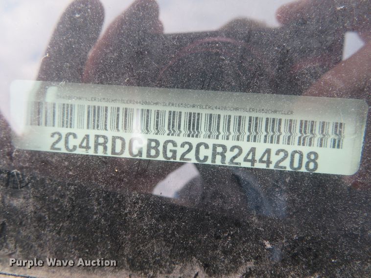 image for item DH0598 2012 Dodge Grand Caravan  van