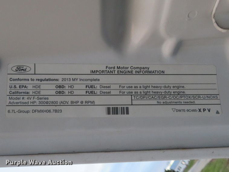 image for item DI3935 2013 Ford F450 Super Duty XL  utility truck