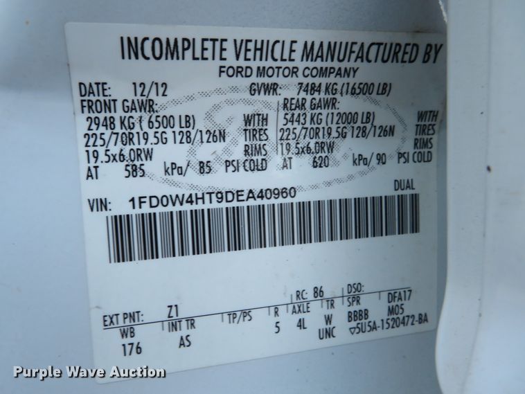 image for item DI3935 2013 Ford F450 Super Duty XL  utility truck