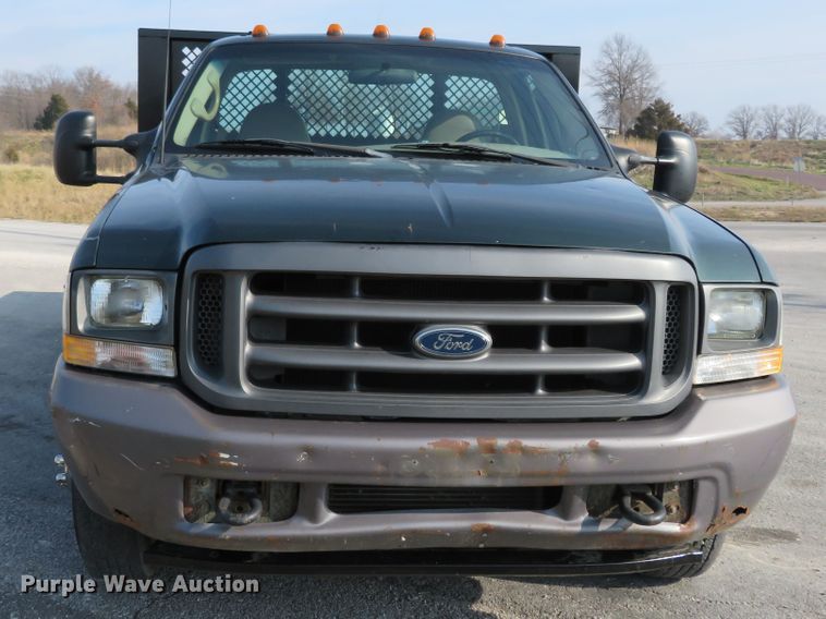 image for item DI3958 2002 Ford F350 Super Duty XL  dump flatbed pickup truck