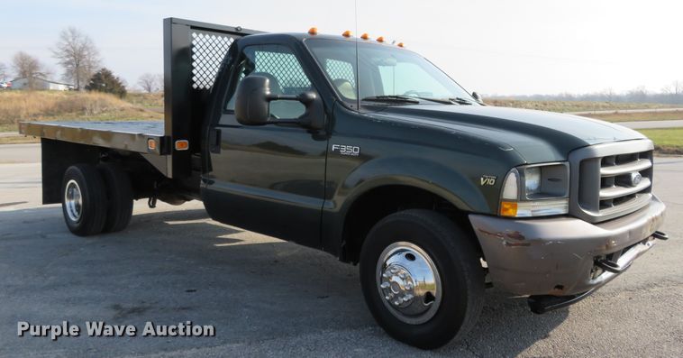 image for item DI3958 2002 Ford F350 Super Duty XL  dump flatbed pickup truck