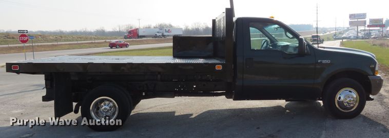 image for item DI3958 2002 Ford F350 Super Duty XL  dump flatbed pickup truck