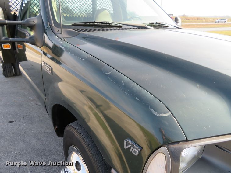 image for item DI3958 2002 Ford F350 Super Duty XL  dump flatbed pickup truck