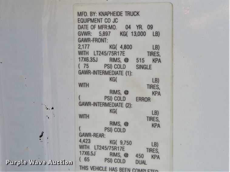 image for item DI3960 2009 Ford F350 Super Duty XL  dump bed pickup truck