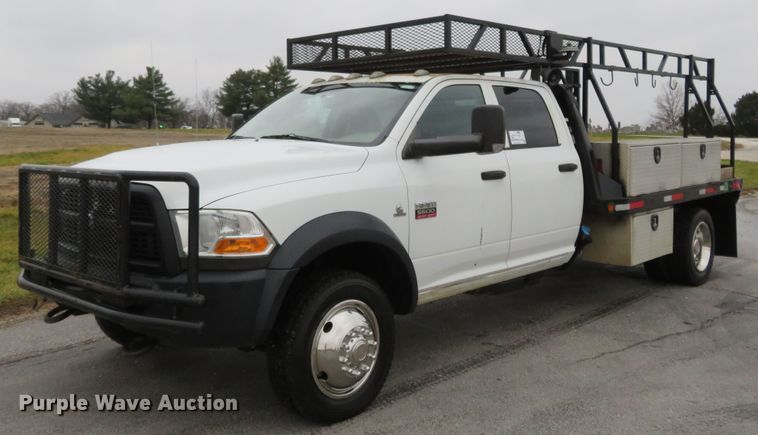image for item DI3978 2012 Dodge Ram 5500HD  Crew Cab flatbed truck