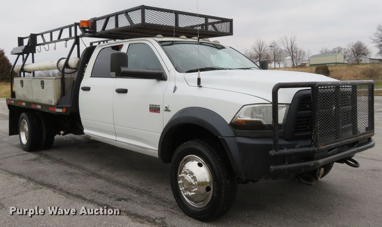 image for item DI3978 2012 Dodge Ram 5500HD  Crew Cab flatbed truck