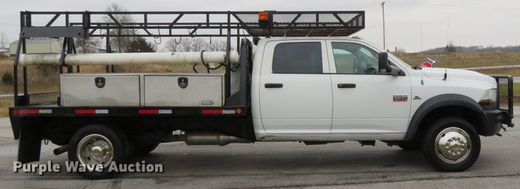 image for item DI3978 2012 Dodge Ram 5500HD  Crew Cab flatbed truck