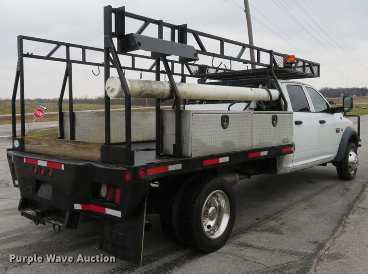 image for item DI3978 2012 Dodge Ram 5500HD  Crew Cab flatbed truck