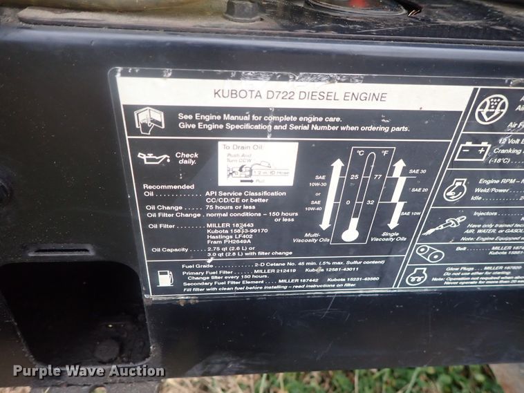 image for item DI7362 Miller Trailblazer 301D welder/generator