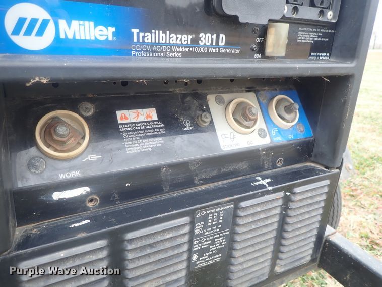 image for item DI7362 Miller Trailblazer 301D welder/generator