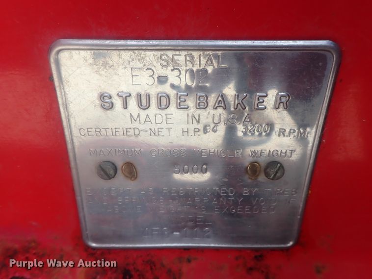image for item DI7365 1959 Studebaker Scottsman  pickup truck