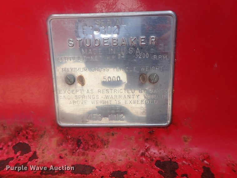 image for item DI7365 1959 Studebaker Scottsman  pickup truck