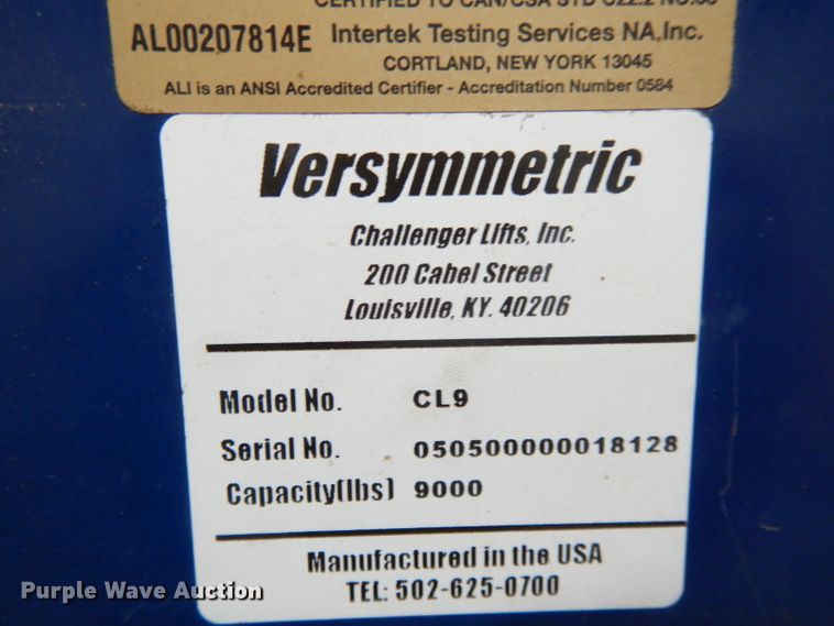 image for item DI8209 Challenger CL9 automotive lift