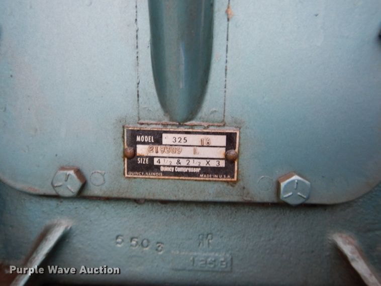 image for item DI8398 Quincy 325 air compressor