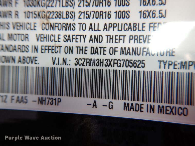 image for item DJ6738 2015 Honda CR-V  SUV