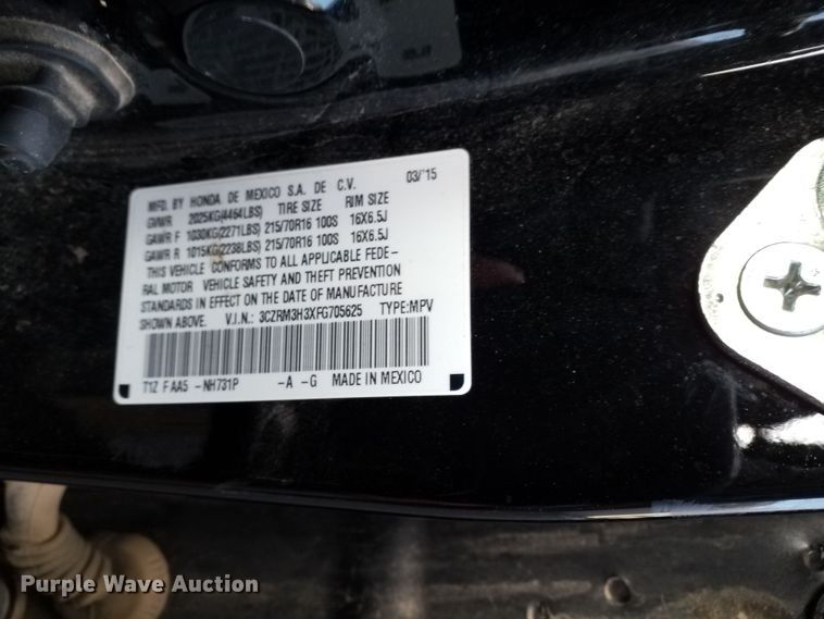 image for item DJ6738 2015 Honda CR-V  SUV