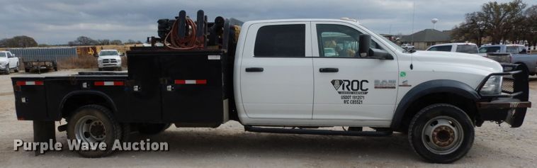 image for item DJ8081 2015 Dodge Ram 5500HD  Crew Cab flatbed truck