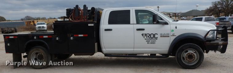 image for item DJ8081 2015 Dodge Ram 5500HD  Crew Cab flatbed truck