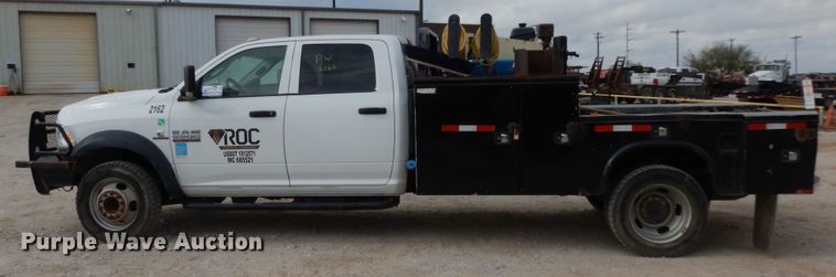 image for item DJ8081 2015 Dodge Ram 5500HD  Crew Cab flatbed truck