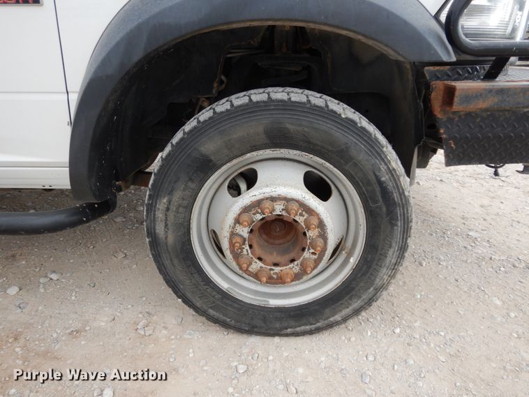 image for item DJ8081 2015 Dodge Ram 5500HD  Crew Cab flatbed truck