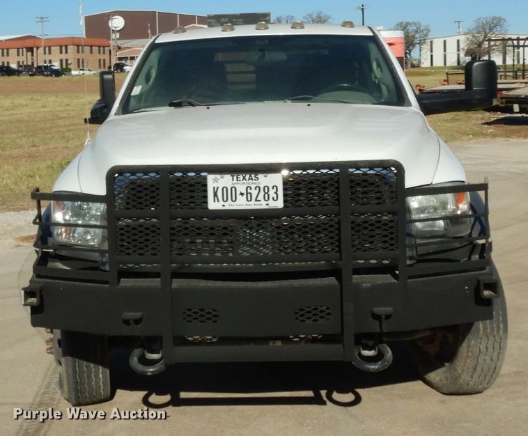 image for item DJ8097 2012 Dodge Ram 5500HD  Crew Cab flatbed truck