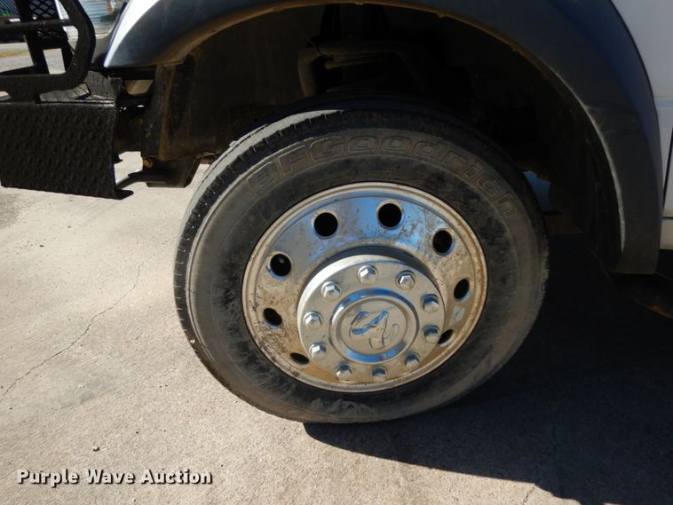 image for item DJ8097 2012 Dodge Ram 5500HD  Crew Cab flatbed truck