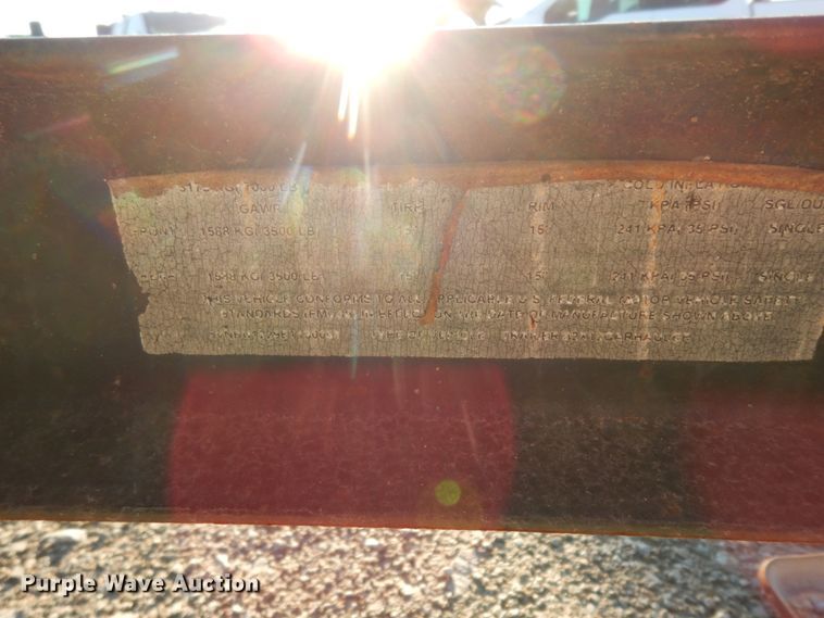 image for item DJ8106 2014 C&M blow down utility trailer