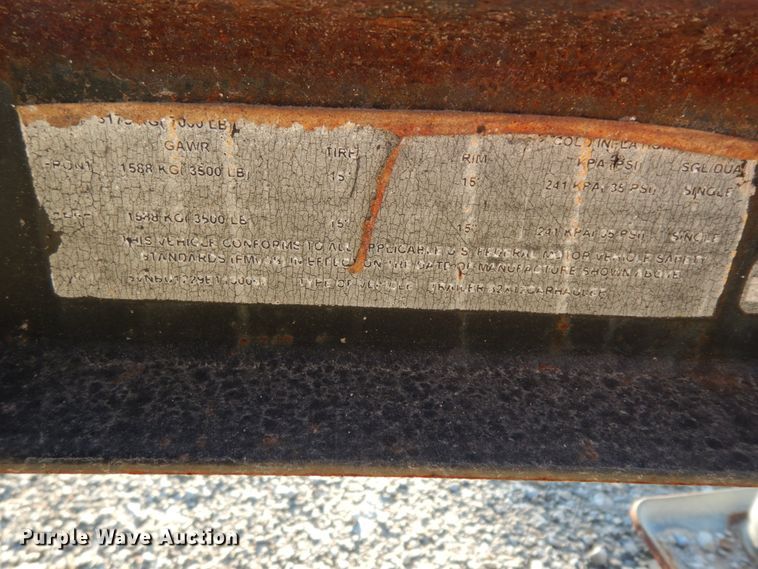 image for item DJ8106 2014 C&M blow down utility trailer