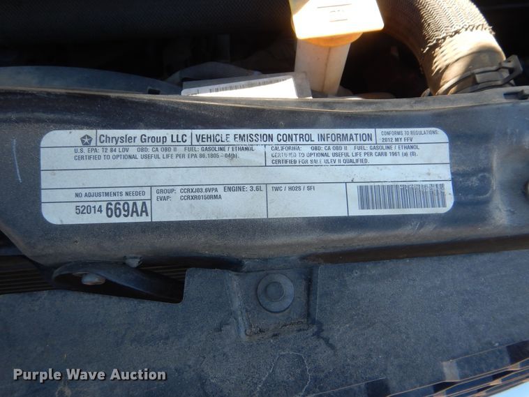 image for item DJ8532 2012 Dodge Grand Caravan  van