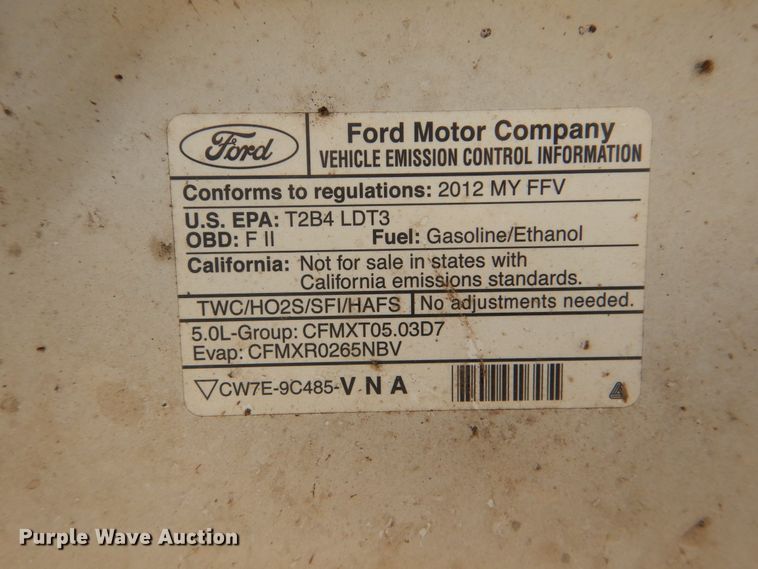 image for item DJ8533 2012 Ford F150  SuperCab pickup truck