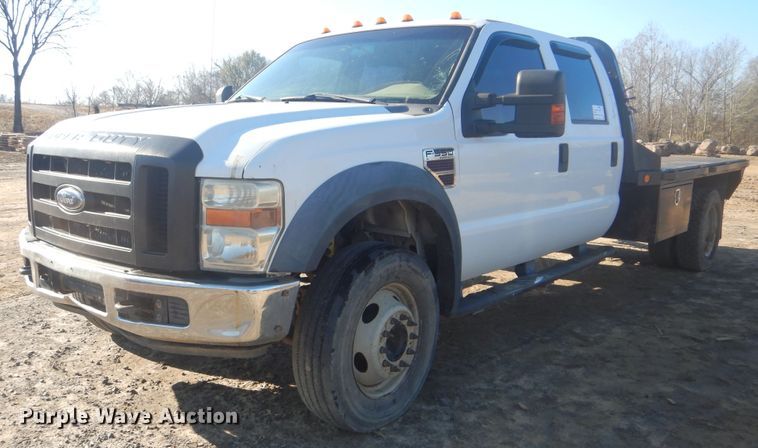 image for item DJ8564 2008 Ford F550 Super Duty XL  Crew Cab flatbed truck