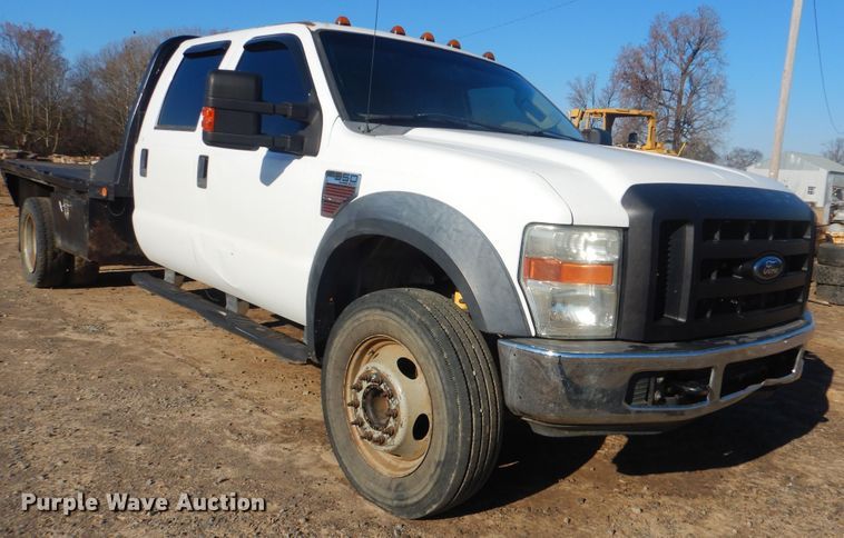 image for item DJ8564 2008 Ford F550 Super Duty XL  Crew Cab flatbed truck