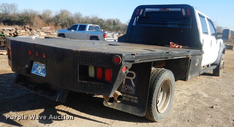 image for item DJ8564 2008 Ford F550 Super Duty XL  Crew Cab flatbed truck