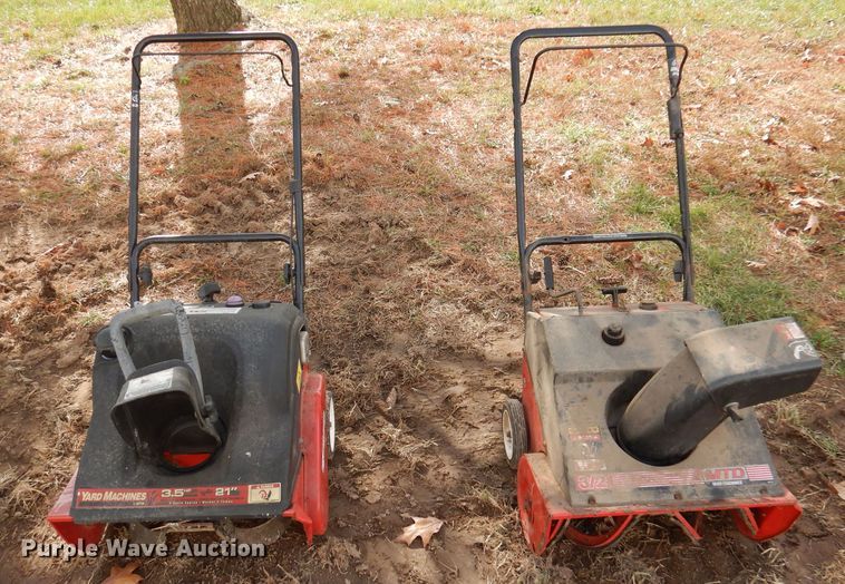 image for item DY9625 (2) MTD snow blowers