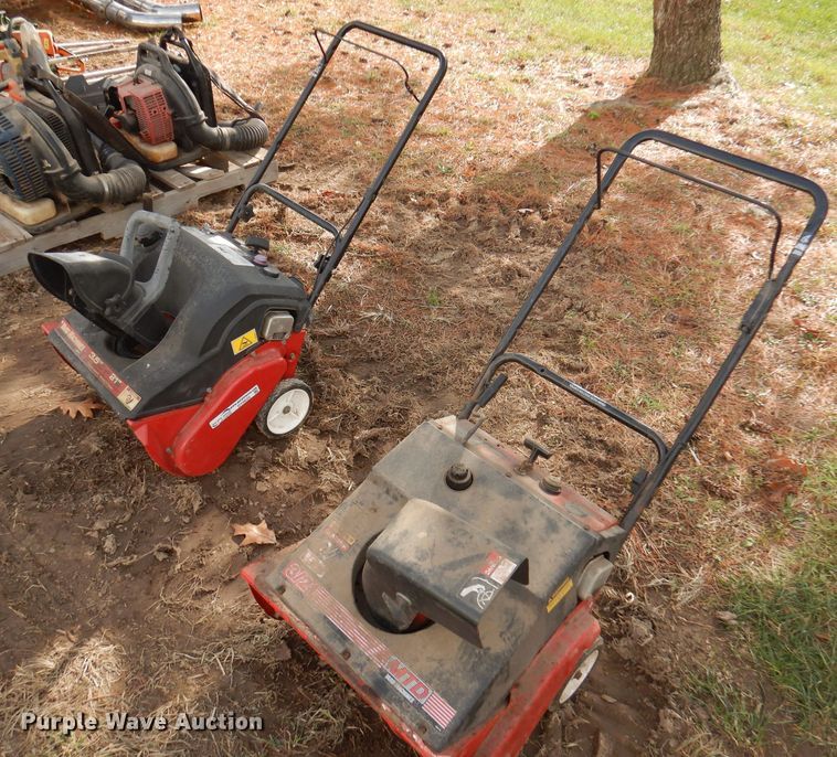 image for item DY9625 (2) MTD snow blowers