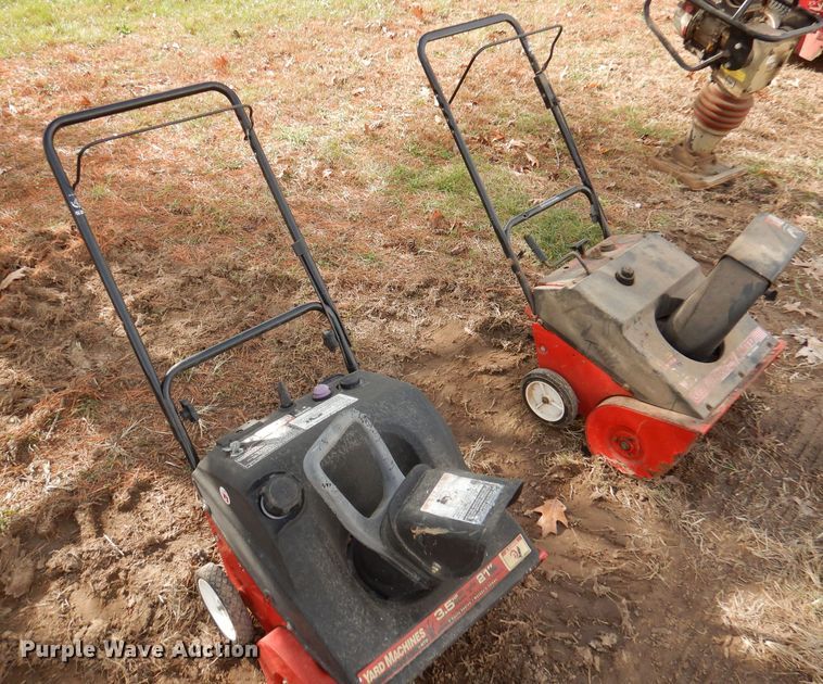 image for item DY9625 (2) MTD snow blowers