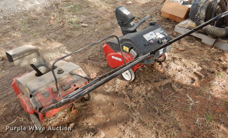 image for item DY9625 (2) MTD snow blowers