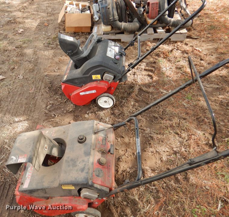 image for item DY9625 (2) MTD snow blowers