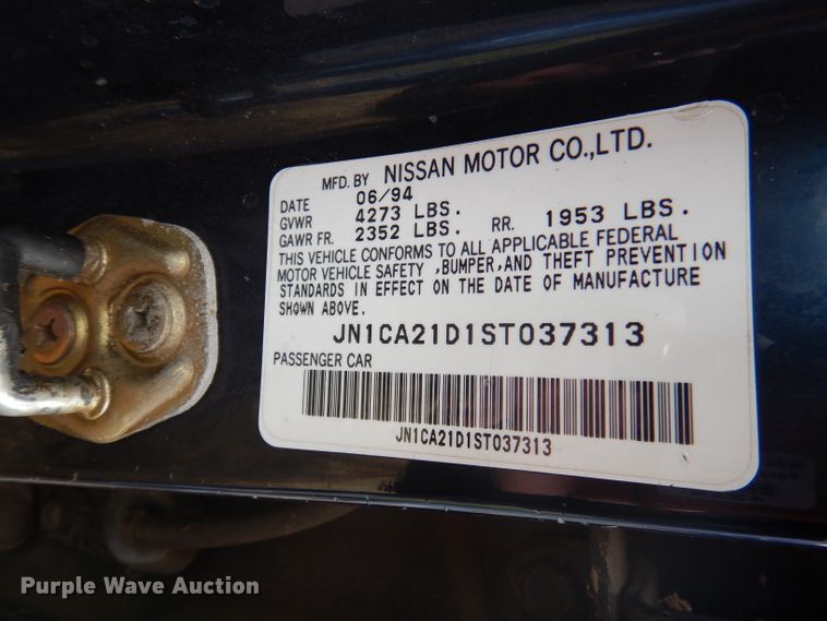 image for item DY9629 1995 Nissan Maxima