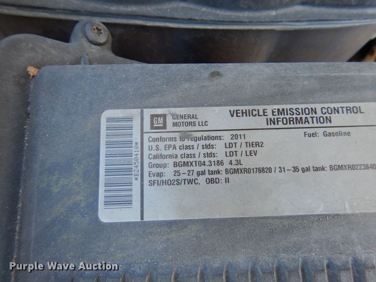 image for item DY9639 2011 Chevrolet Silverado 1500  pickup truck