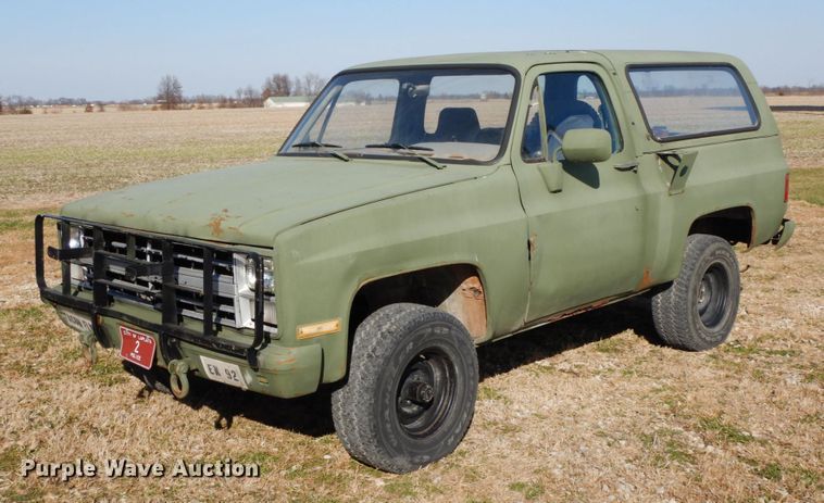 image for item FG9713 1986 Chevrolet D10 Military Blazer  Custom Deluxe SUV