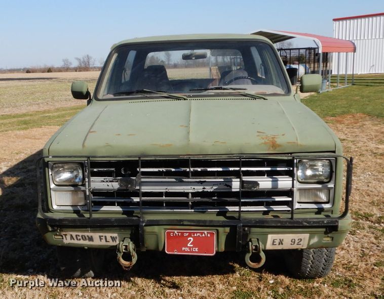 image for item FG9713 1986 Chevrolet D10 Military Blazer  Custom Deluxe SUV