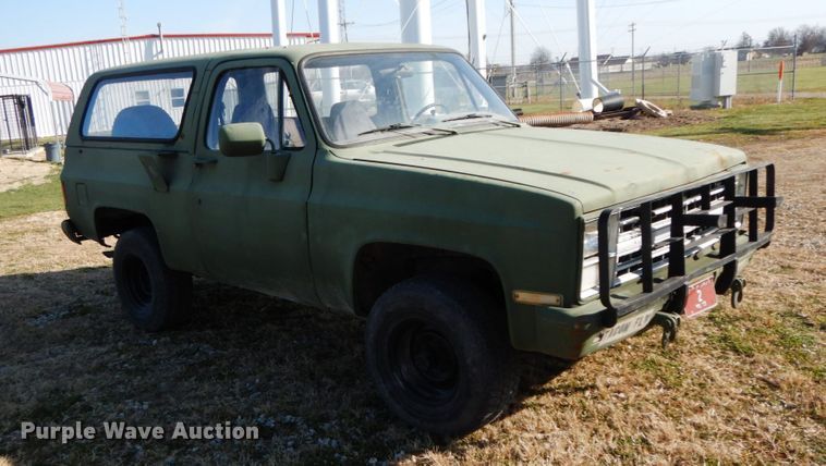 image for item FG9713 1986 Chevrolet D10 Military Blazer  Custom Deluxe SUV