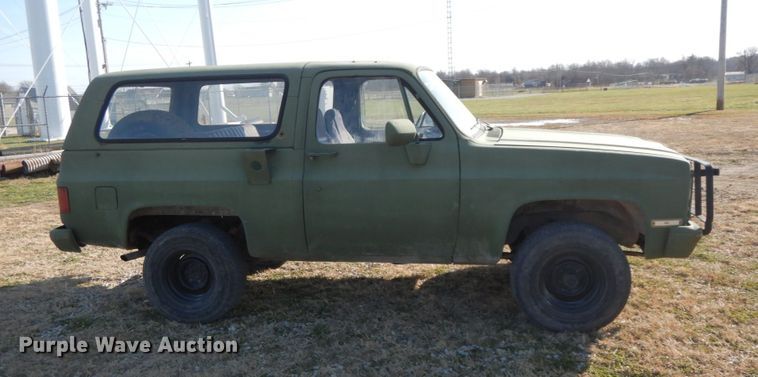 image for item FG9713 1986 Chevrolet D10 Military Blazer  Custom Deluxe SUV