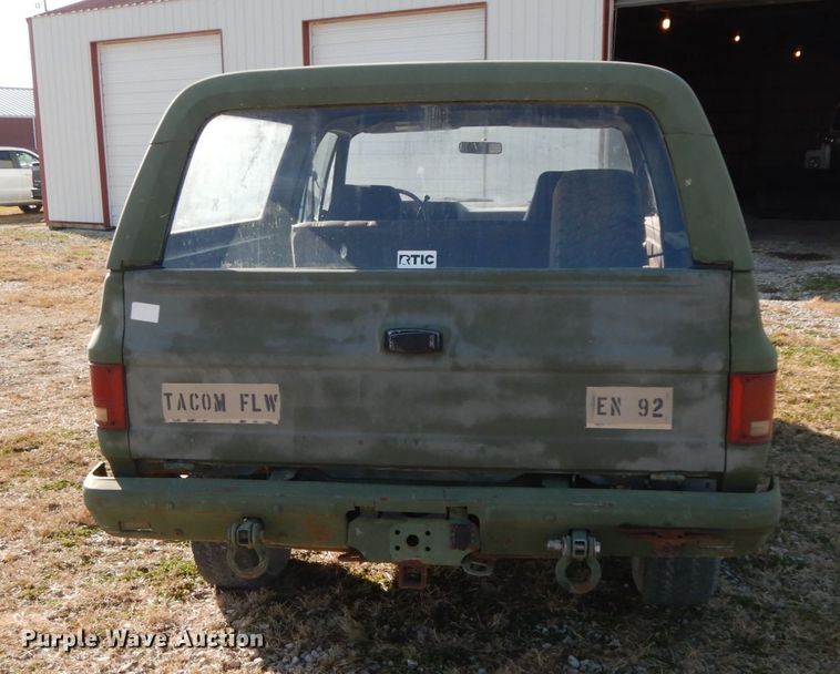 image for item FG9713 1986 Chevrolet D10 Military Blazer  Custom Deluxe SUV