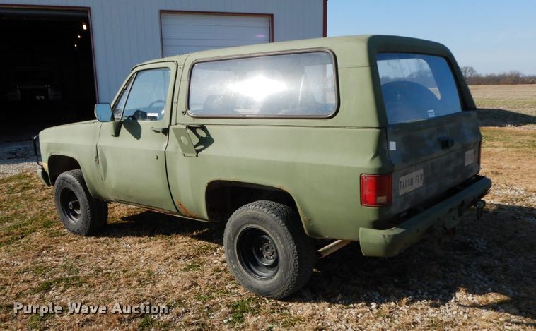 image for item FG9713 1986 Chevrolet D10 Military Blazer  Custom Deluxe SUV